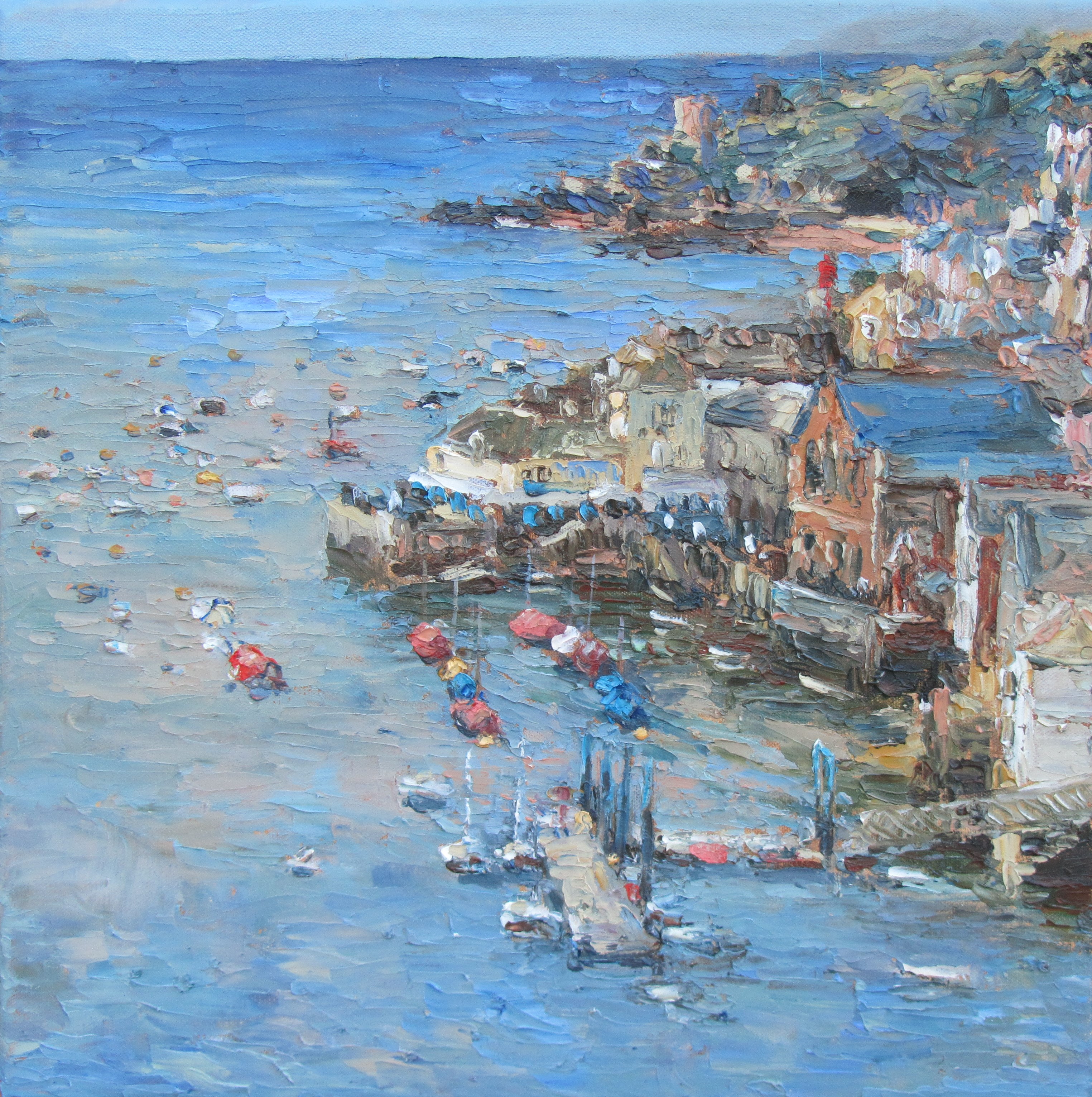 On the Hall Walk - 40cm x 40cm