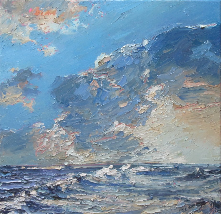 Sky and sea - 40cm x 40cm