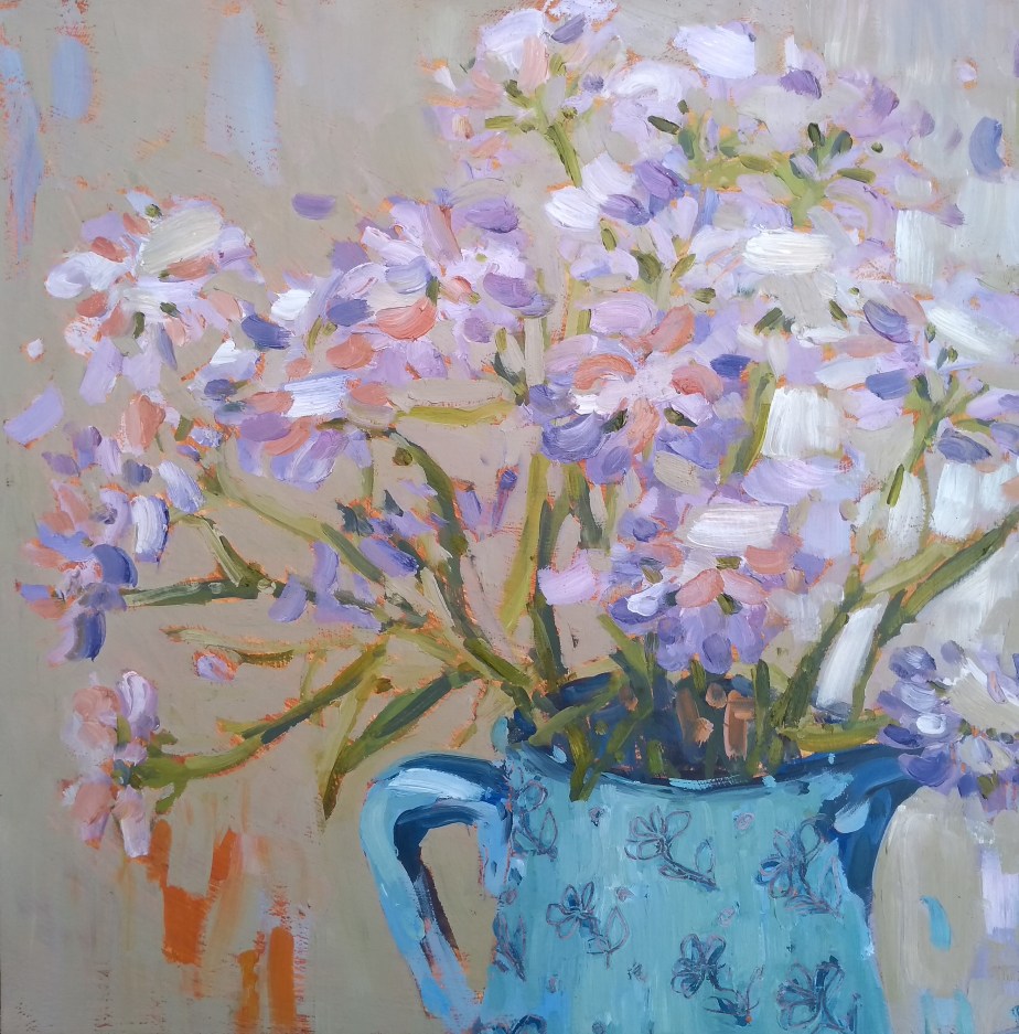 Flowers in a jug - oil painting