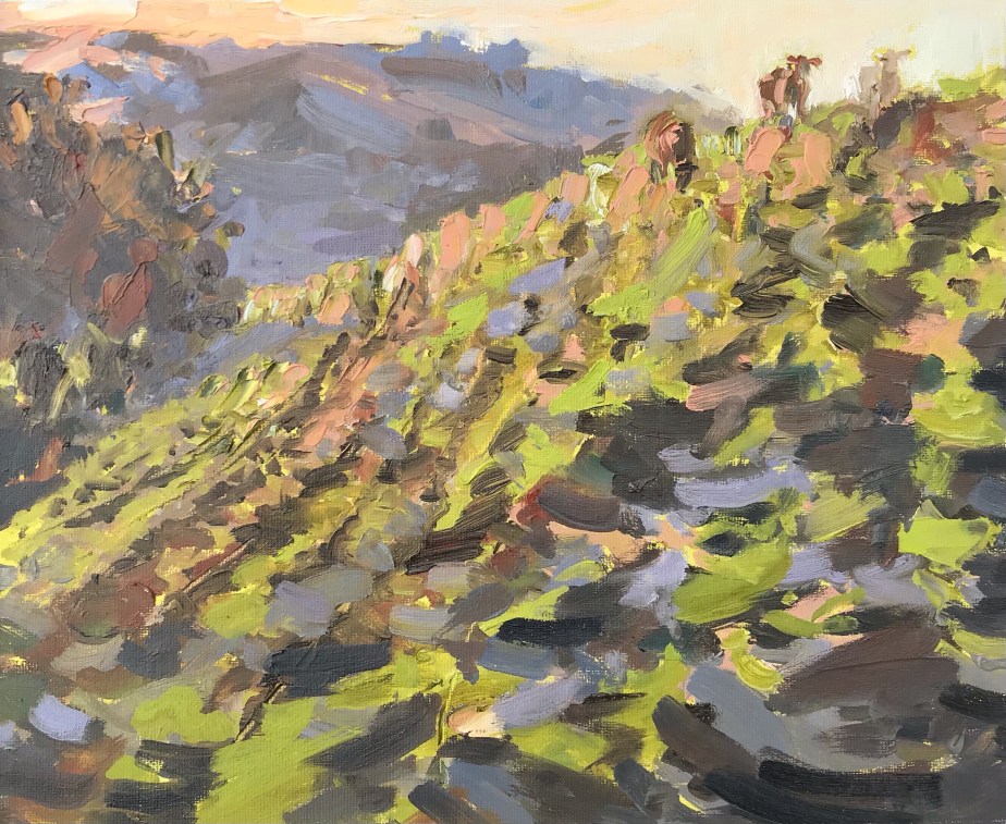 Cattle in the field oil painting